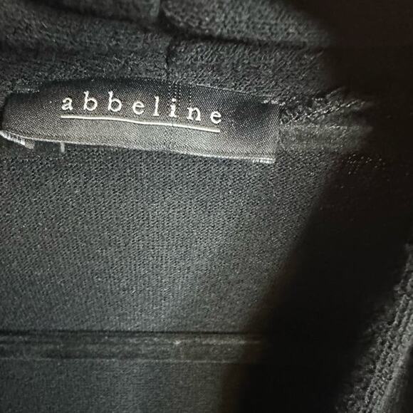 Abbeline Terrycloth Wrap Top Sleeveless Stretch V-Neck Tank Top Black Sz Small - Picture 7 of 9